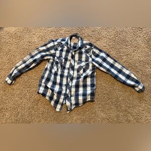 Rafter C men’s pearl snap western shirt size medium long sleeve